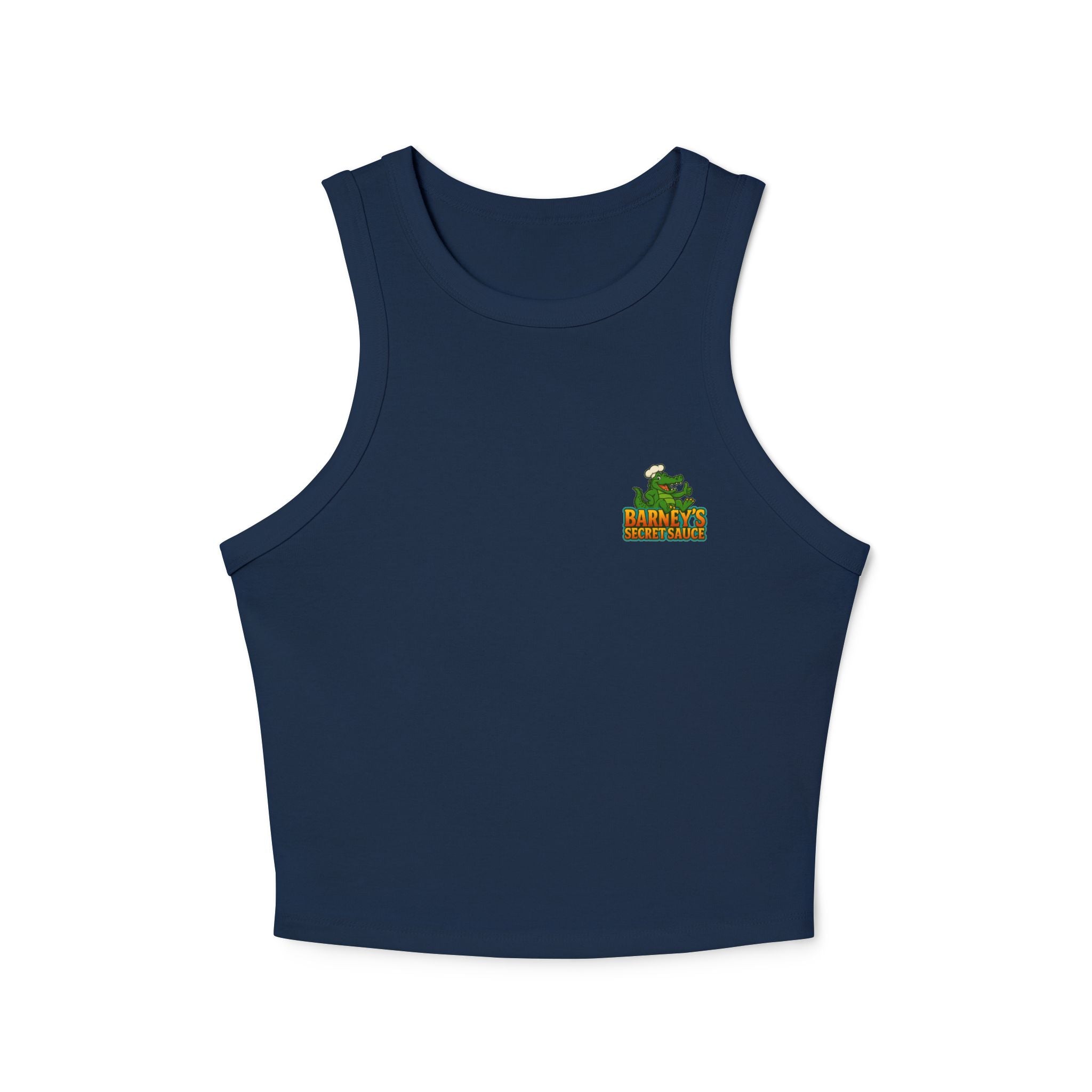 Women's Micro Rib Racer Tank Top - 'I Like to Get a Little Saucy'